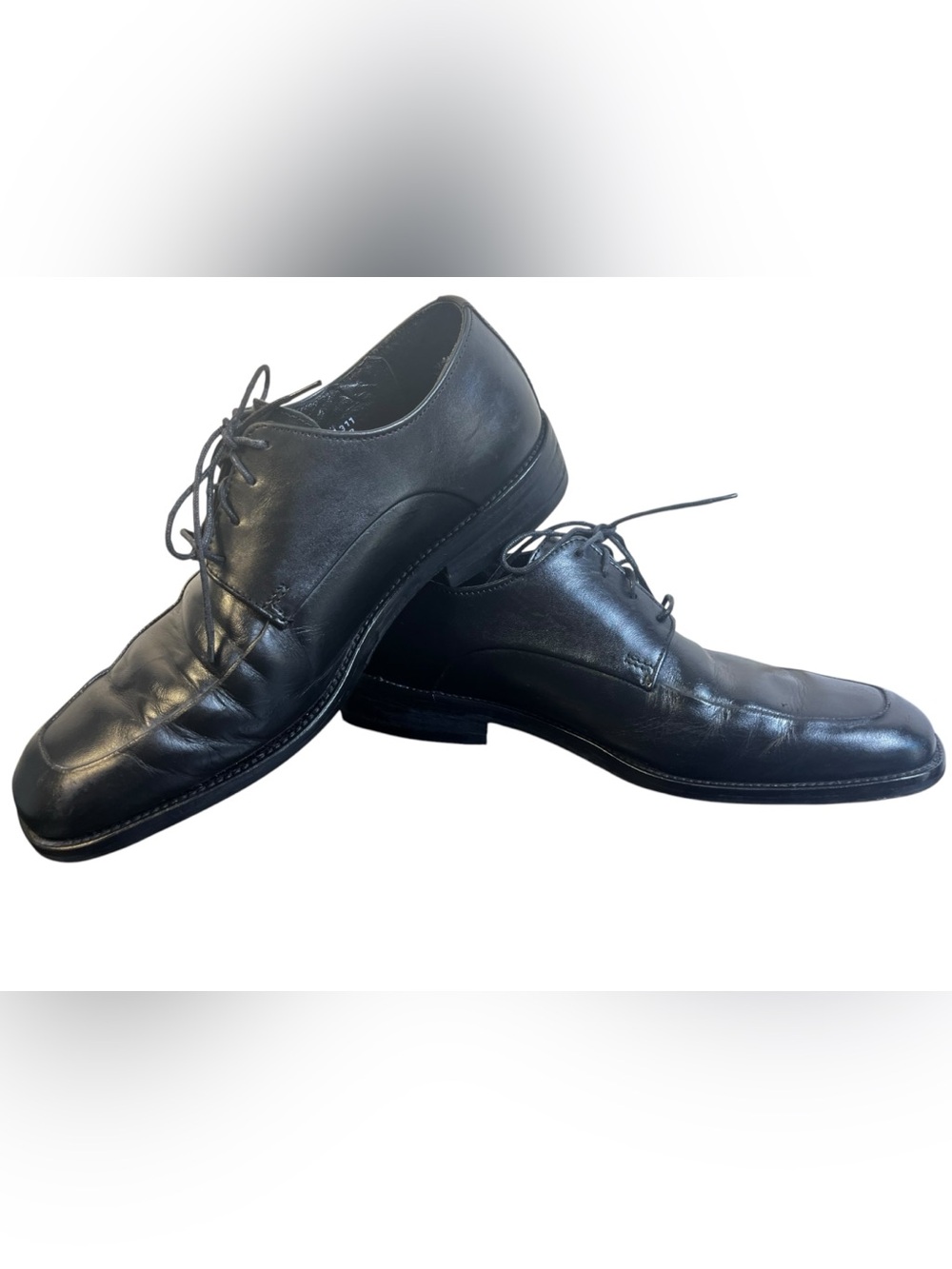 Banana Republic Al zone confort Men's Classic Black Leather Dress Shoes size 8 - Picture 4 of 8